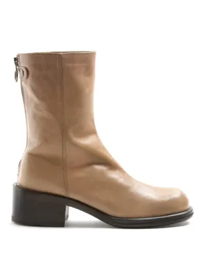 MENNY Sand Leather Boots