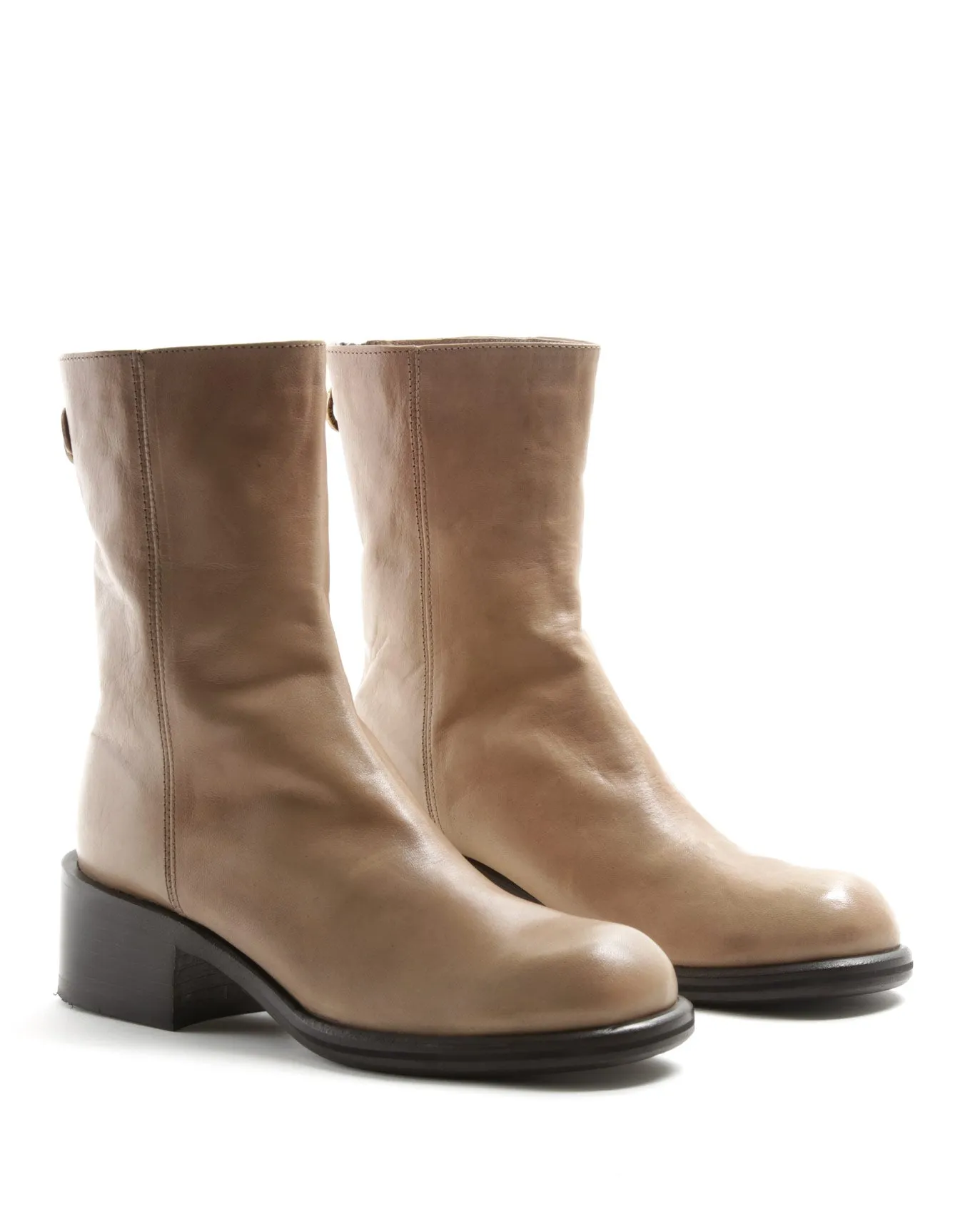 MENNY Sand Leather Boots