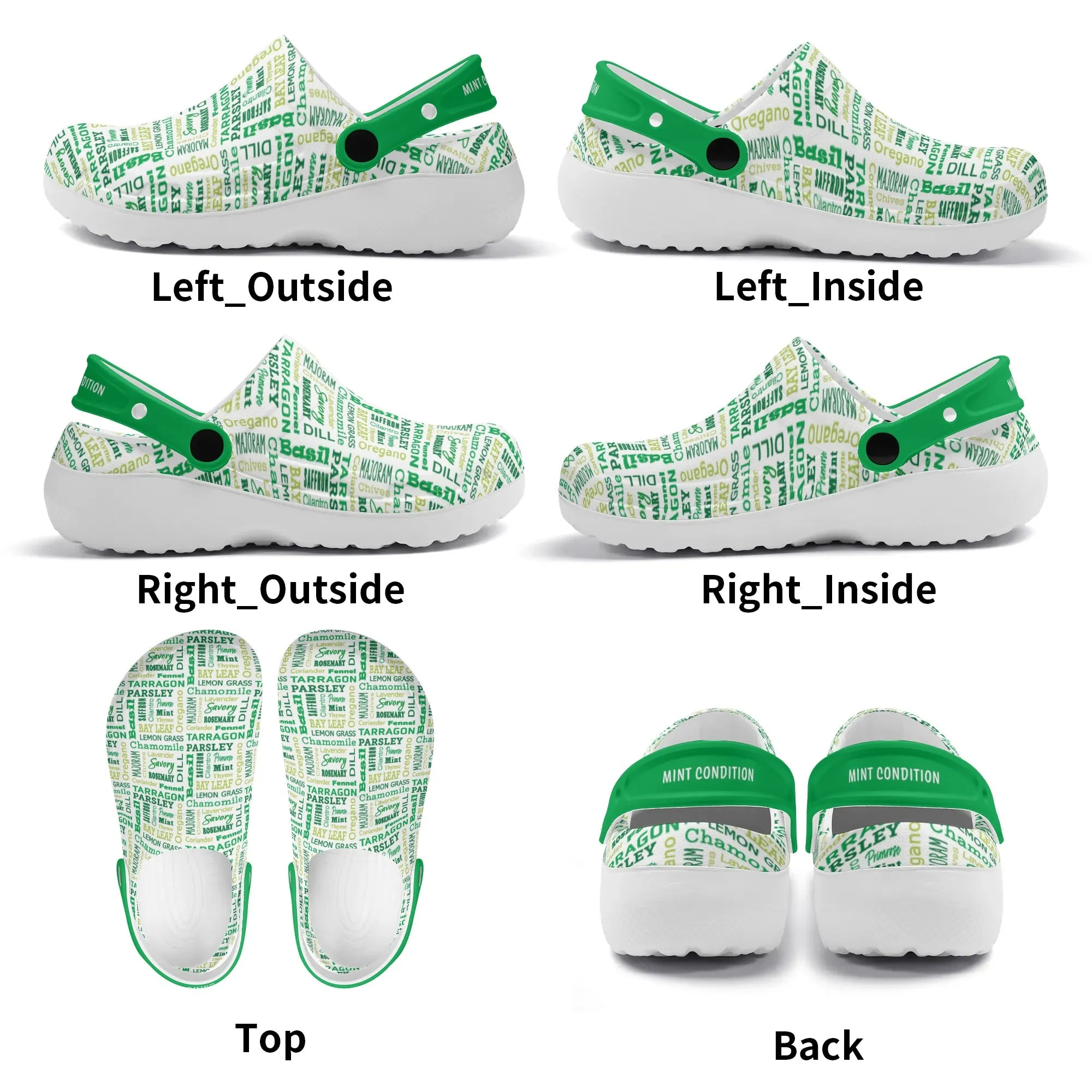 Men's All Season Clogs: Herbs