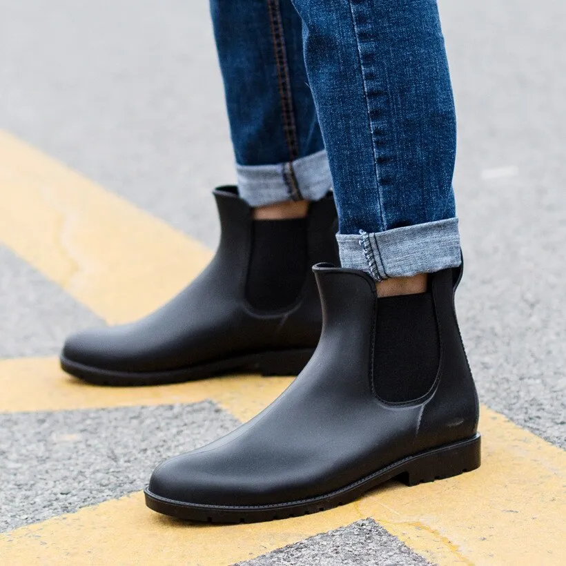 Men's Waterproof Non-Slip Low Heel Boots