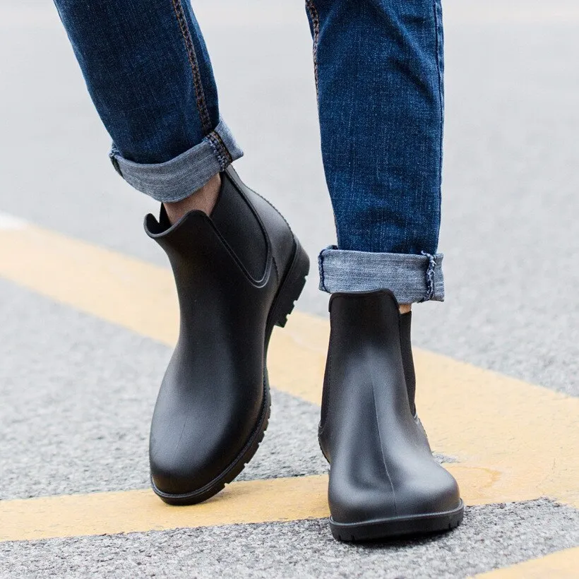 Men's Waterproof Non-Slip Low Heel Boots