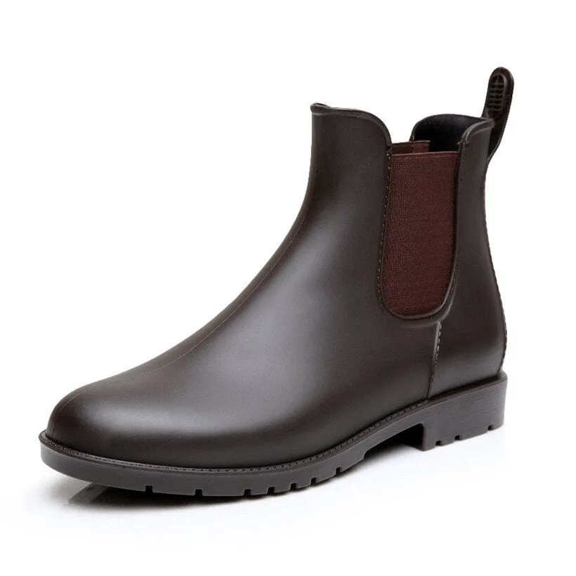 Men's Waterproof Non-Slip Low Heel Boots