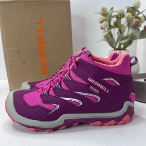 Merrell M-Chameleon 7 Waterproof Access Mid A/C Sneaker Berry MK162178 Girls 7M