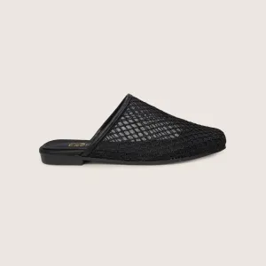 Mesh Mules in Black