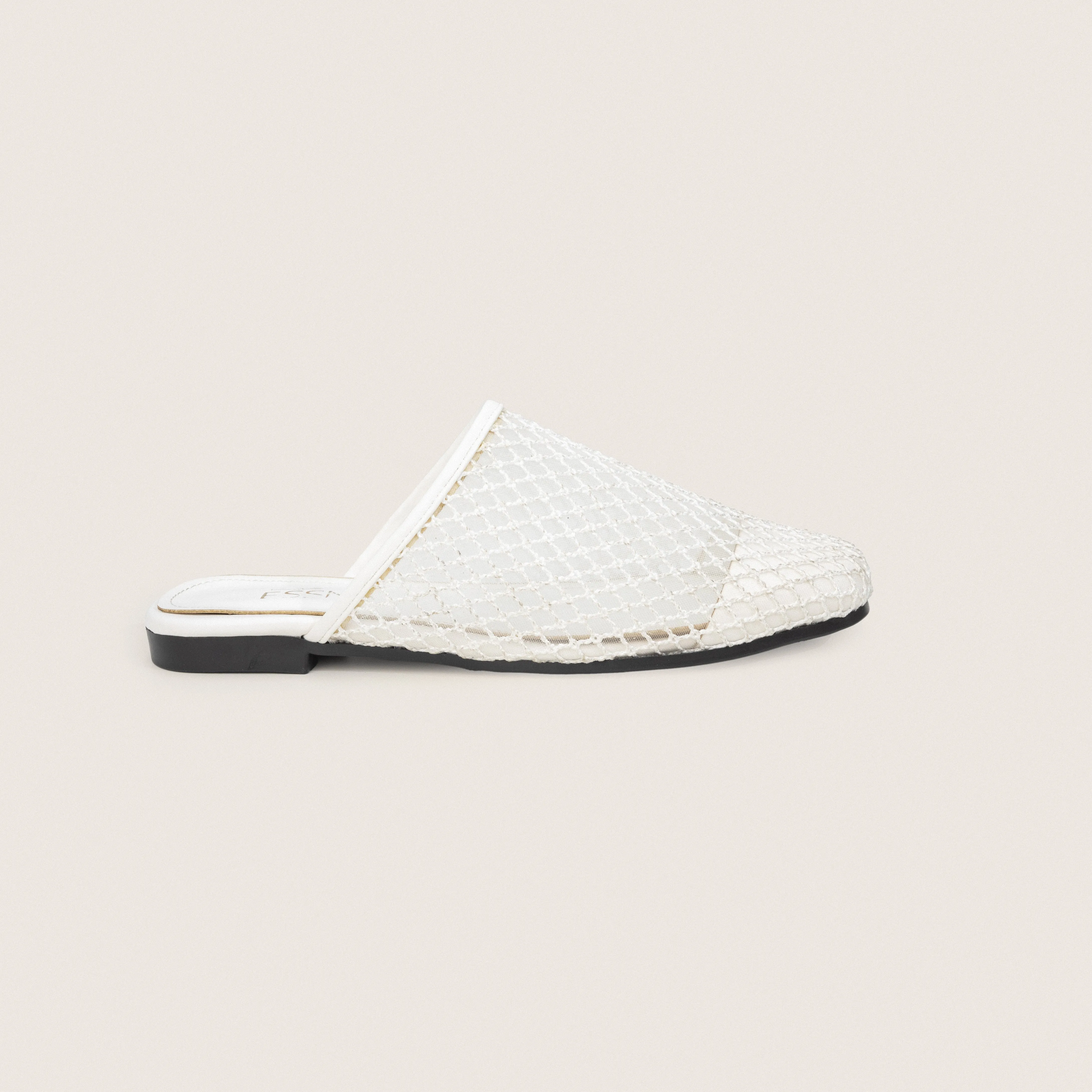 Mesh Mules in White