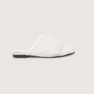 Mesh Mules in White