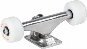 Mini Logo 8.0" Raw Trucks   ML Bearings   A-cut 53mm 101a White Wheels (Set of 2)