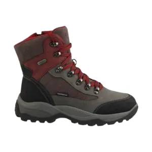 Navatex Women's Hiker Winter Boots - Charcoal/Burgundy/Black