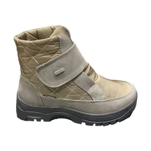 Navatex Women's Velcro Closure Winter Boots - Taupe