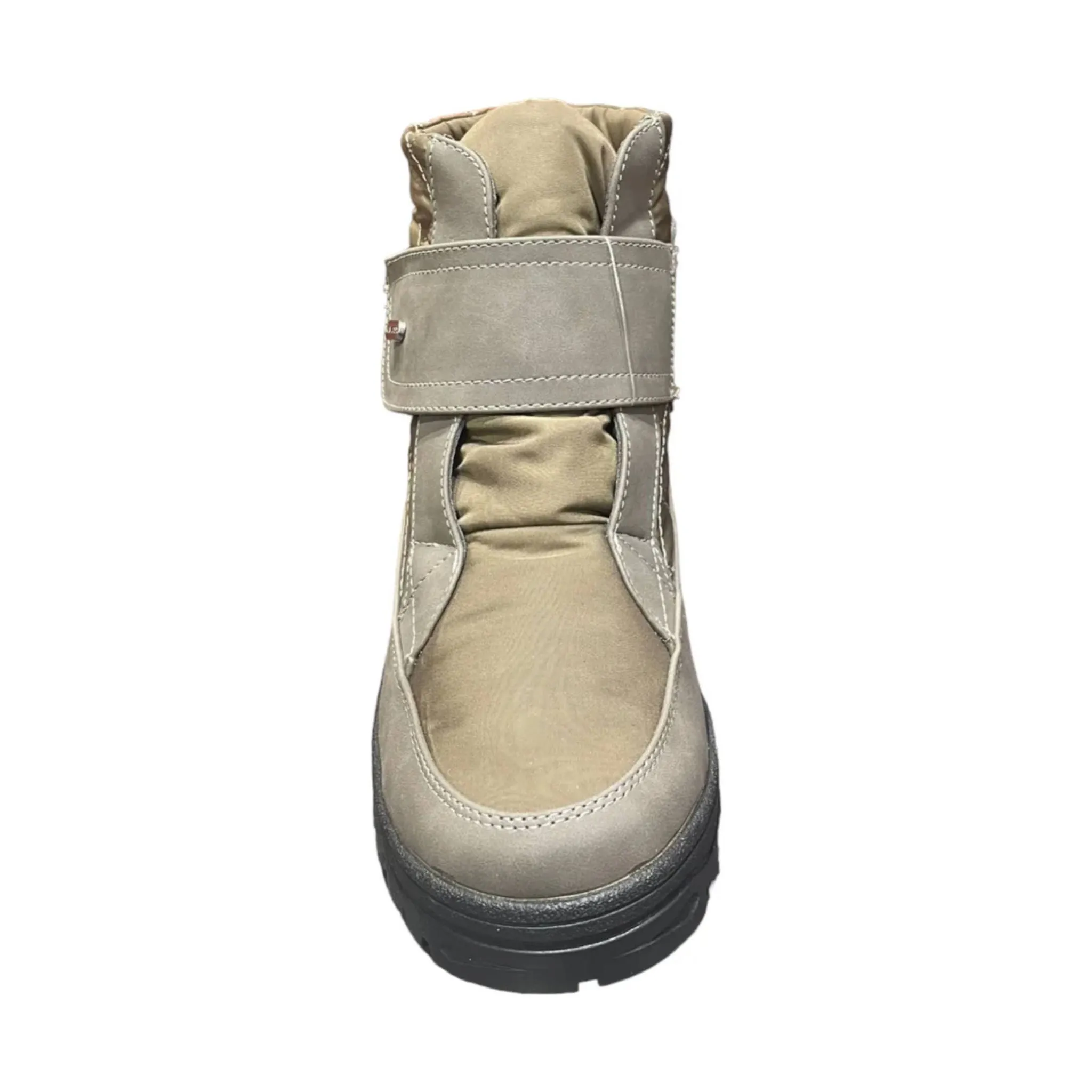Navatex Women's Velcro Closure Winter Boots - Taupe