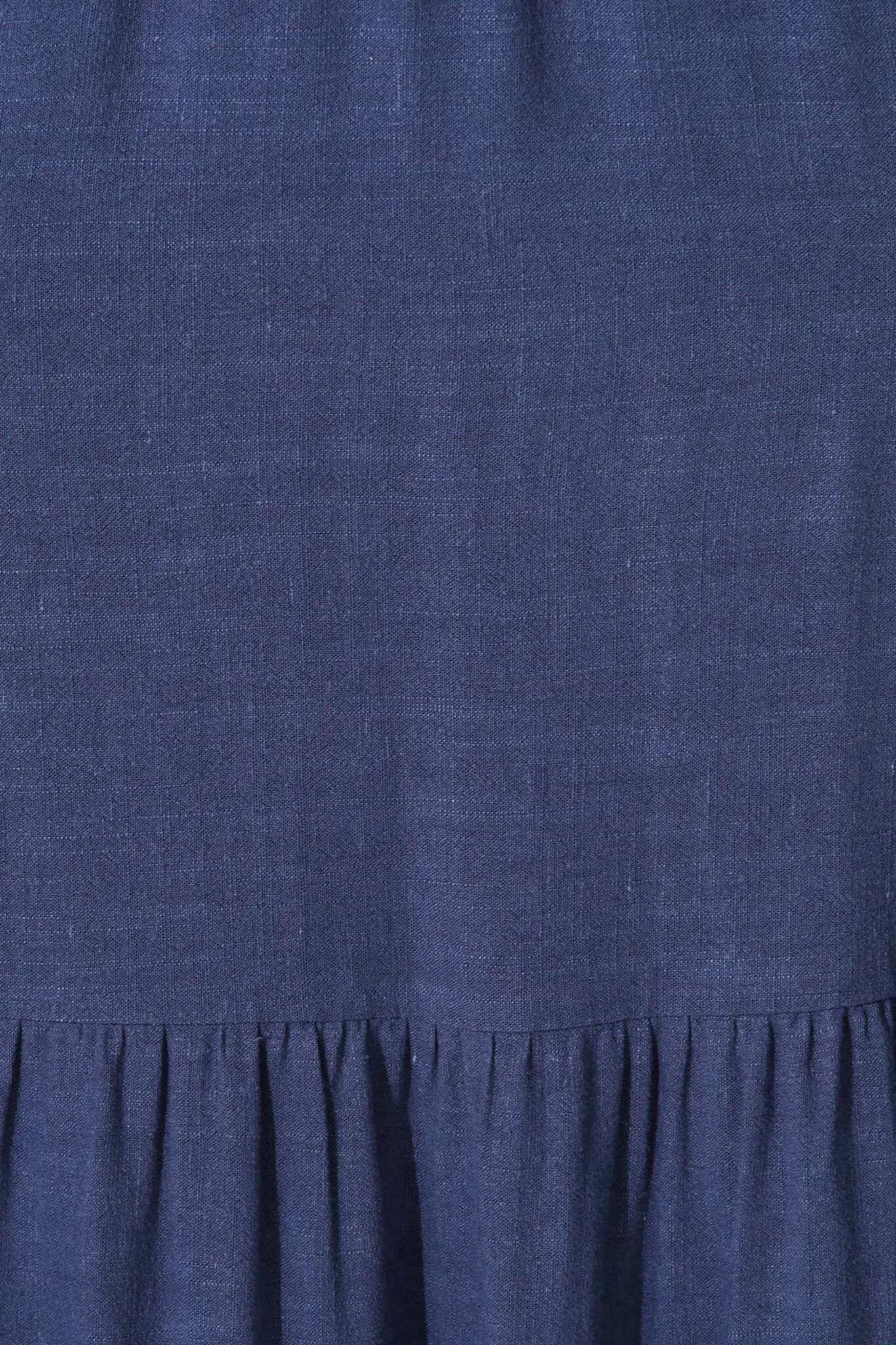 Navy Linen Midi Dress for Caribbean Vibes
