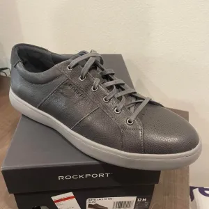 NEW Rockport Men's Jarvis Lace to Toe Sneaker CI6451 Siza 12 Light Grey