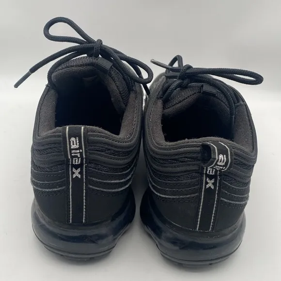 NIKE Air VaporMax 97 GS 'Triple Black' 2018 Youth Sneakers Size 7Y - AQ2657-001