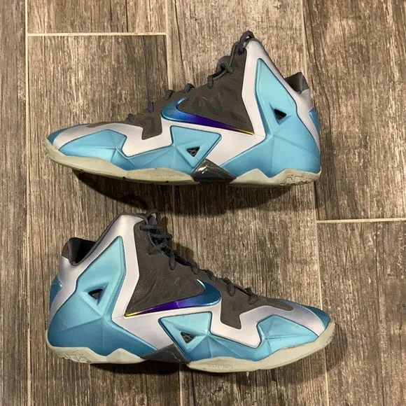 Nike Lebron XI GS Armory Slate Gamma Blue Light Armory 621712-400