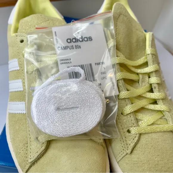 NWT Adidas Campus 80s Light yellow - green Sneakers