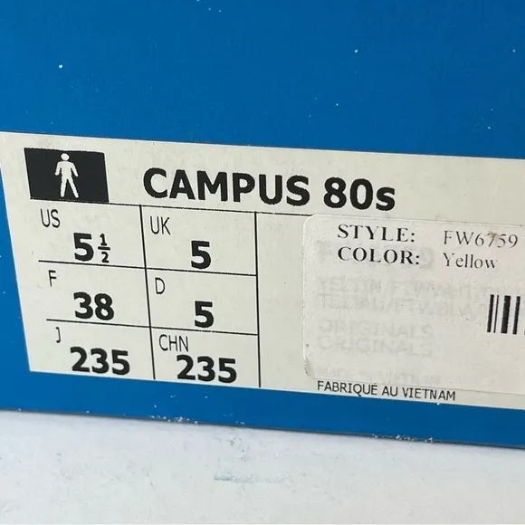 NWT Adidas Campus 80s Light yellow - green Sneakers