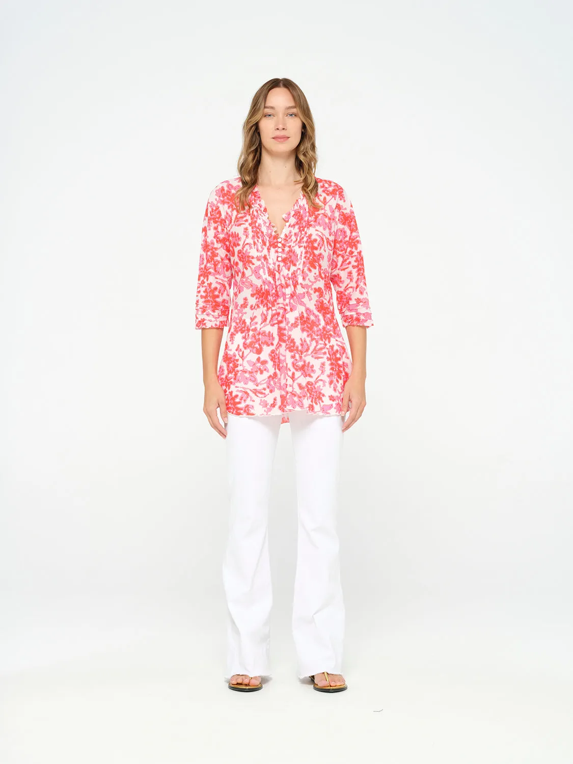 One Season Poppy Top-Antigua Pink-Cotton-Pink 07628-954