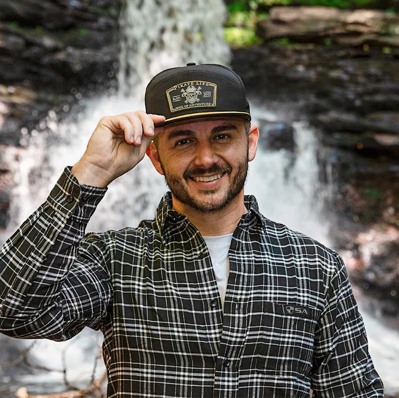 Performance Flat Bill Snapback | Black | Pirate's Life PreOrder
