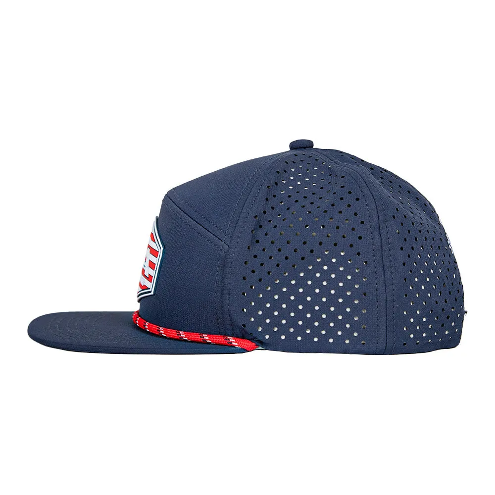 Performance Flat Bill Snapback| Navy | All American PreOrder