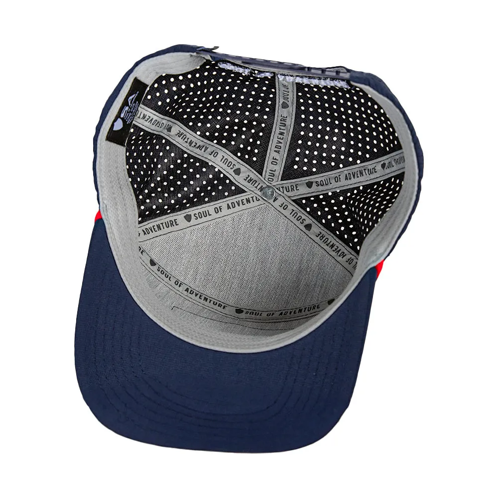 Performance Flat Bill Snapback| Navy | All American PreOrder