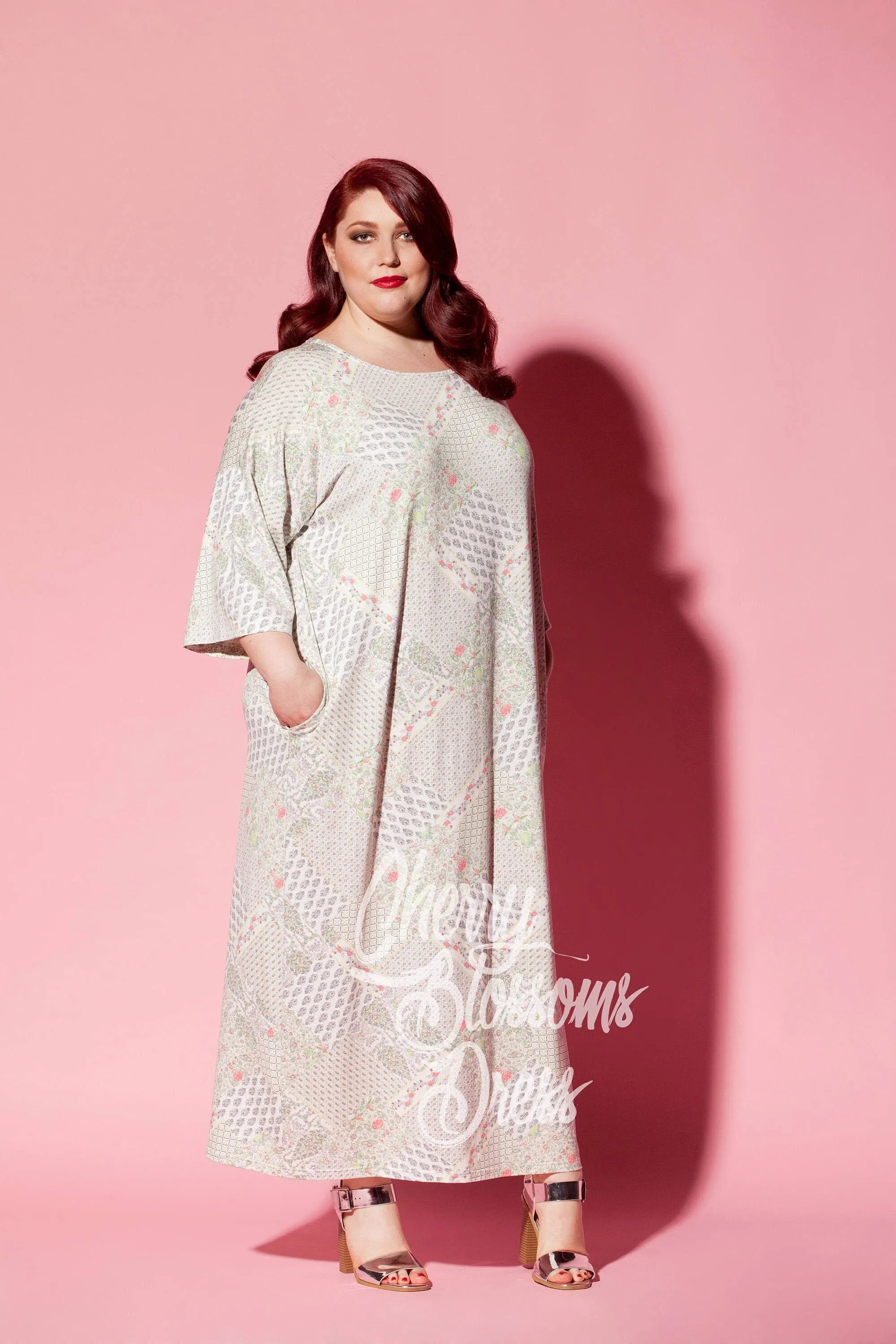 Plus Size Kaftan Dress, Elegant Dress, Plus Size Maxi Dress, Pattern Dress, Formal Dress, Plus Size Clothing, Pocket Dress, Loose Dress