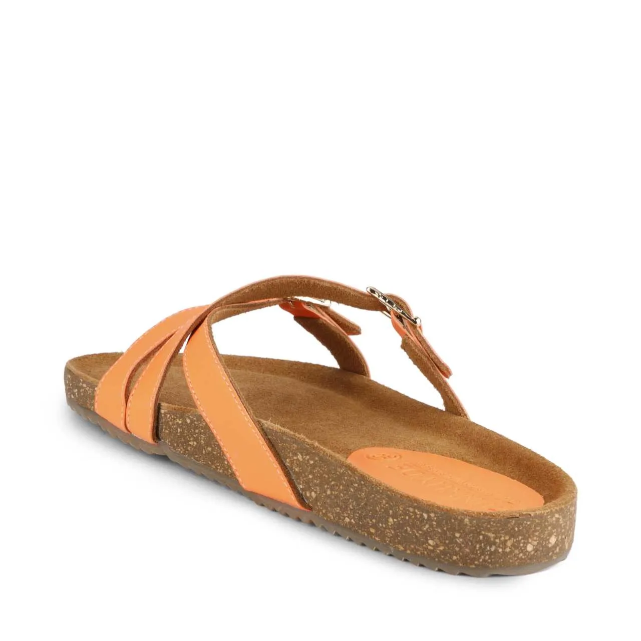 Poirou Neon Orange Comfort Slipons