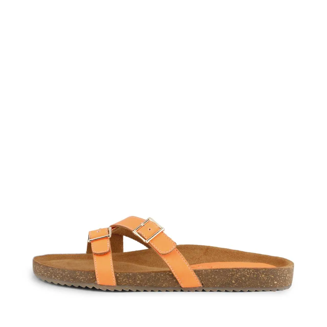 Poirou Neon Orange Comfort Slipons
