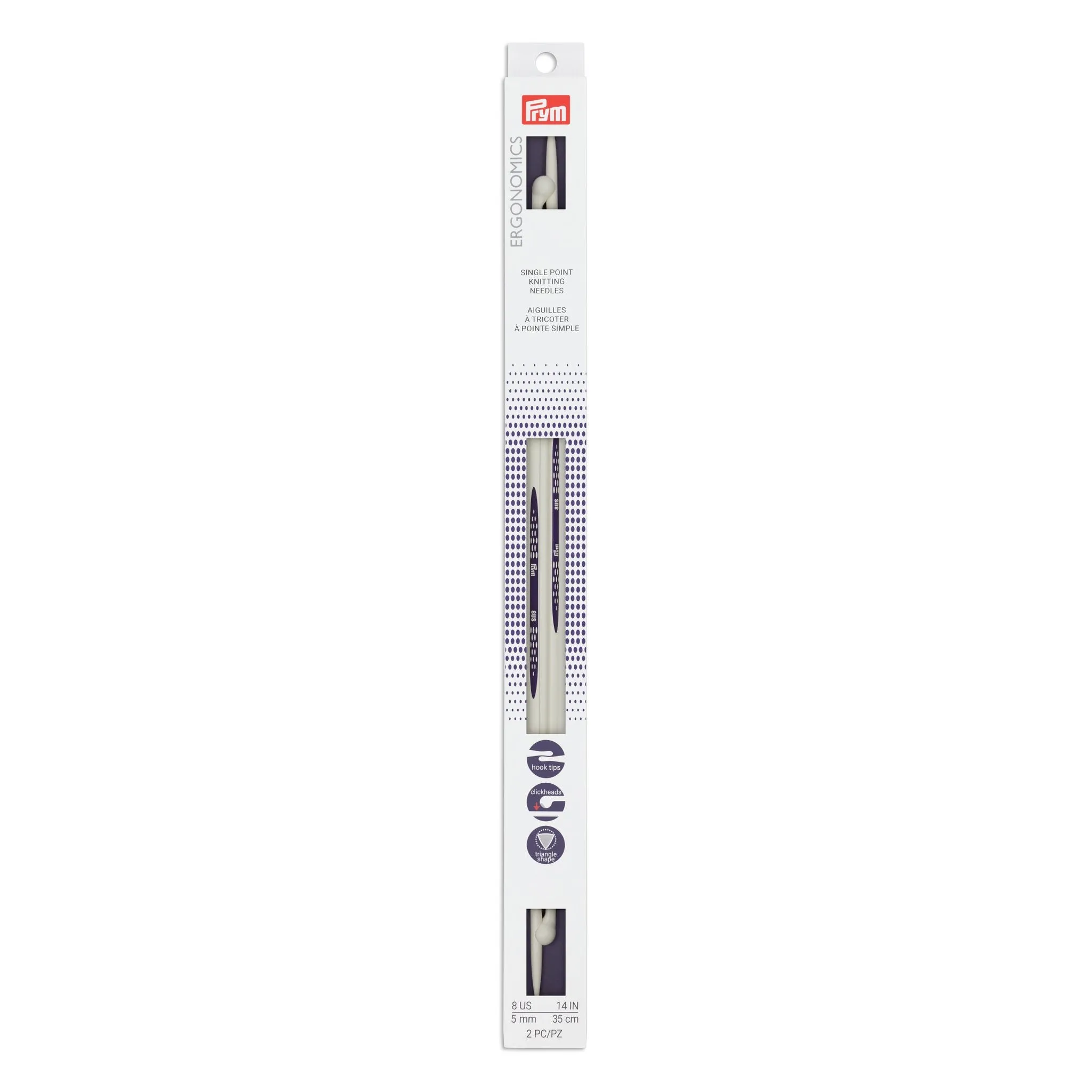 Prym Ergonomics 14" Single Point Knitting Needles