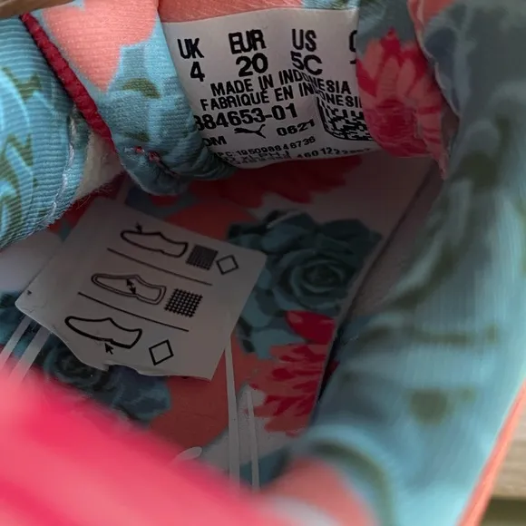 Puma RS-X Toddler Floral Sneakers - SZ 5 C