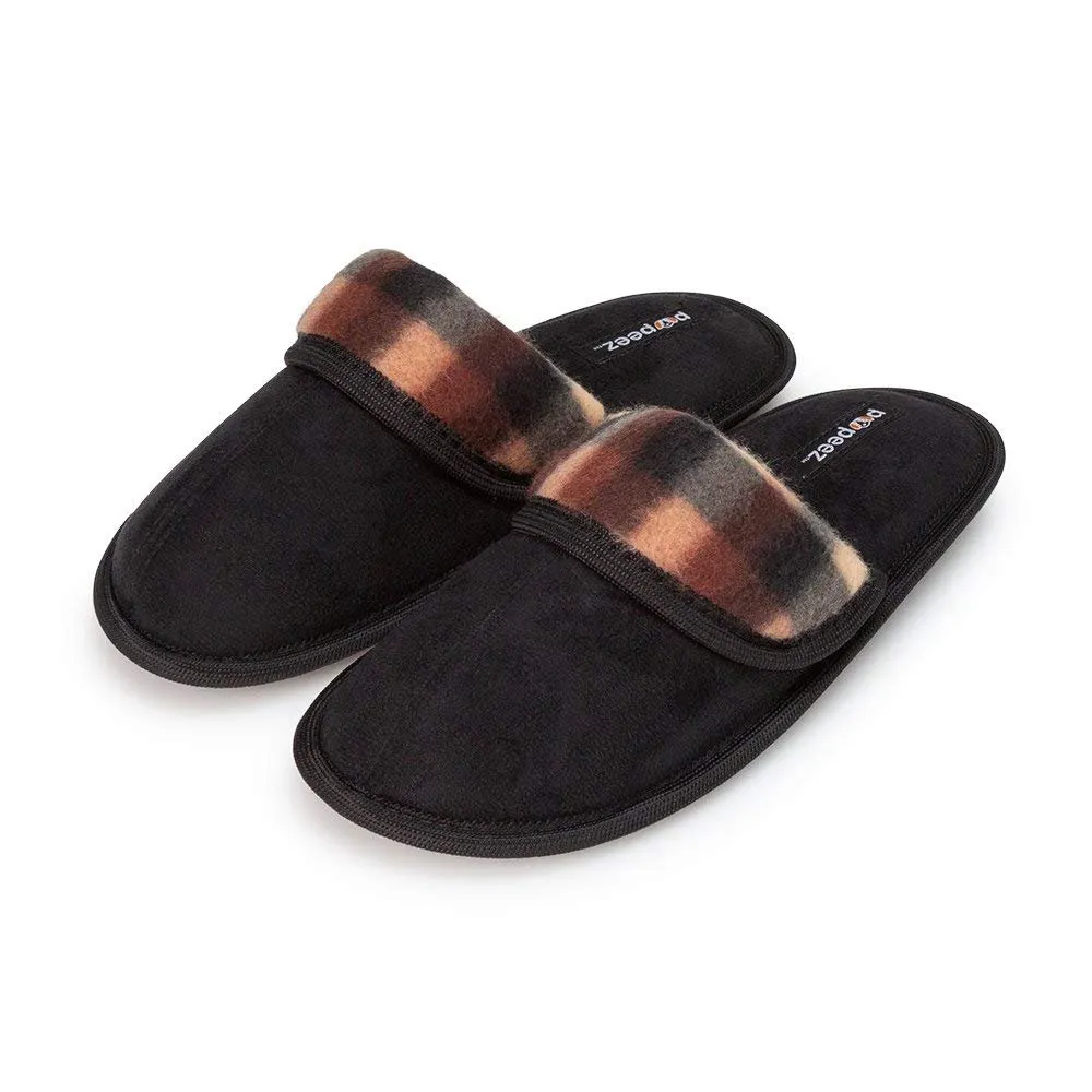 Pupeez Boys Slipper Scuff Soft Comfort Kids Classic House Shoes