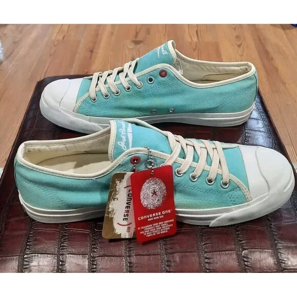 Rare Converse One Allstar Custom Jack Purcell Ox Sneakers Aqua Turquoise Size 11