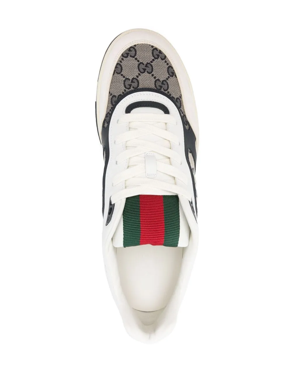 Re-web leather sneakers