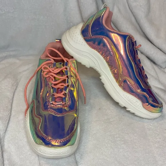 Reflective rave sneakers