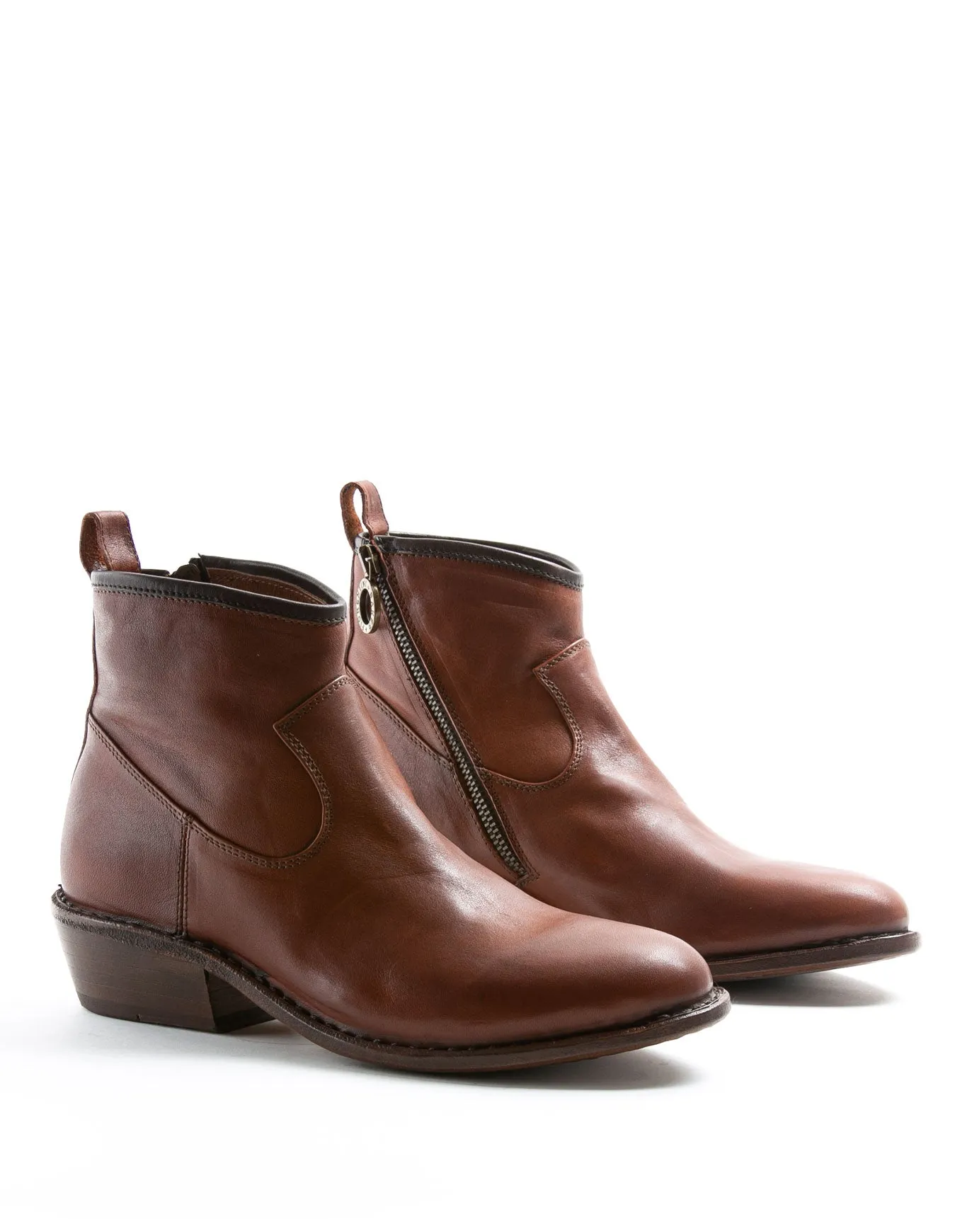 REN Brown Leather Boots