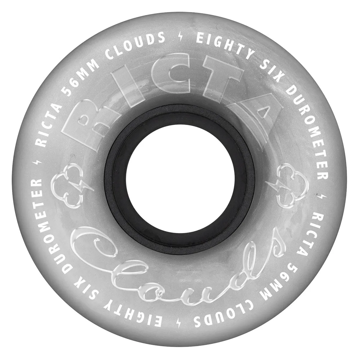 Ricta - Clouds Metallic Silver 56MM 86A Skateboard Wheels
