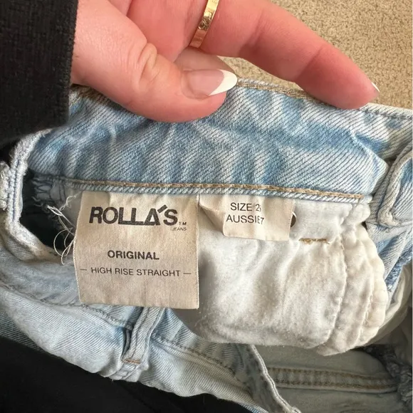 Rollas x Sofia Richie Original Straight Jean in Comfort Sky