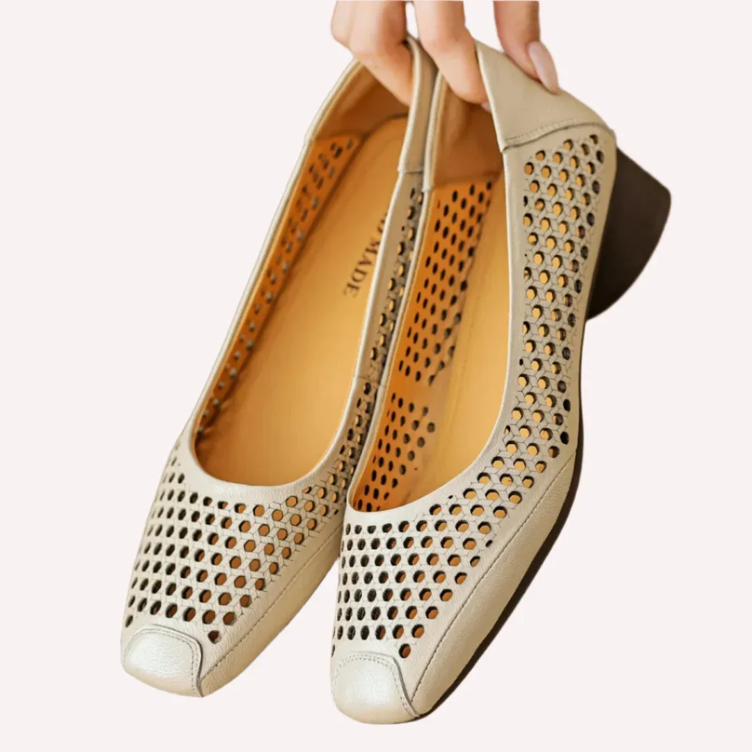 Rori Square Toe Leather Slip-On
