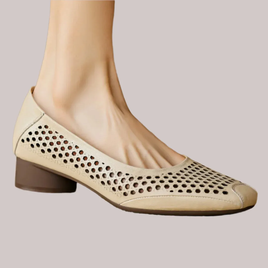Rori Square Toe Leather Slip-On