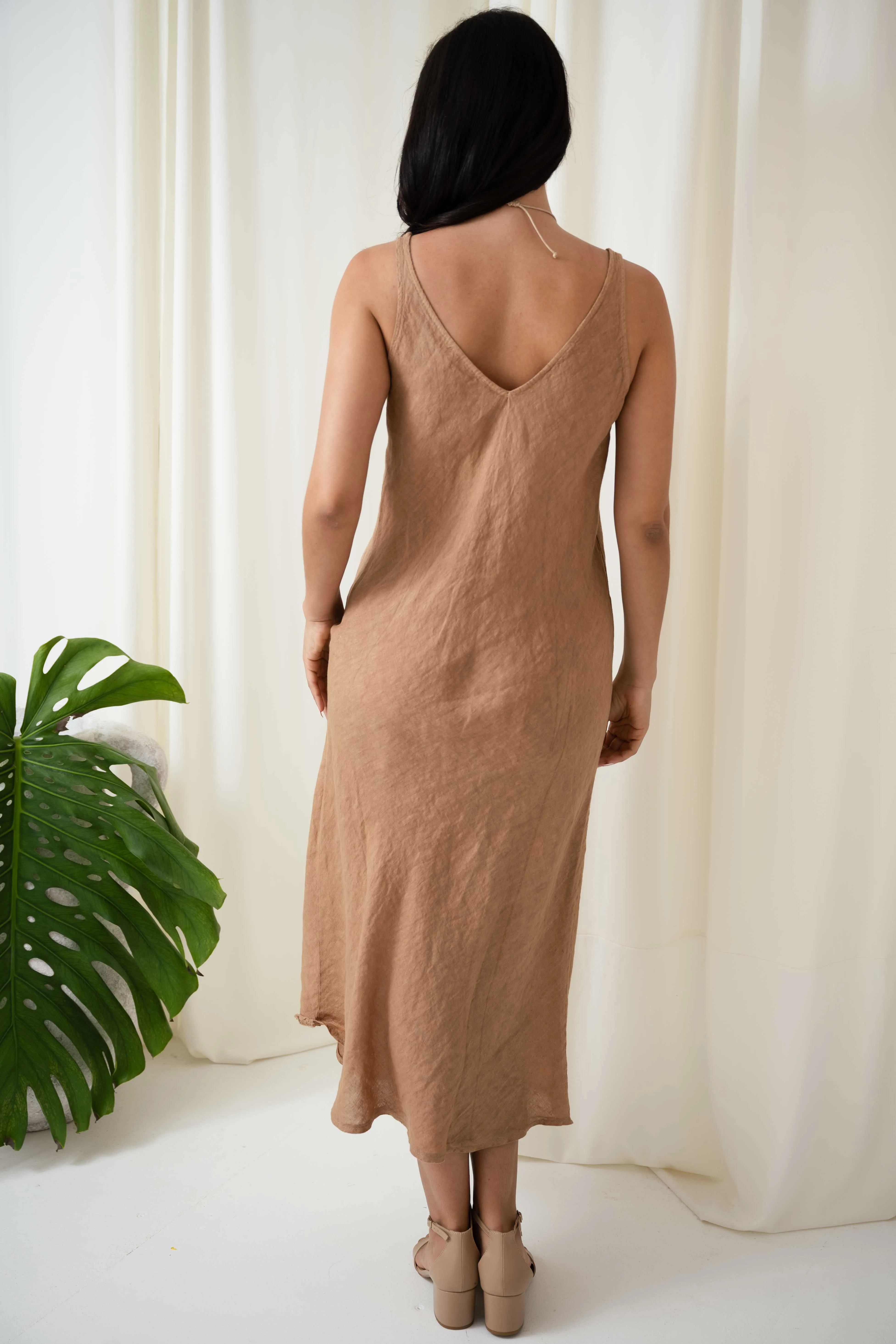 Sandra Bias Cut Dress | Caramello
