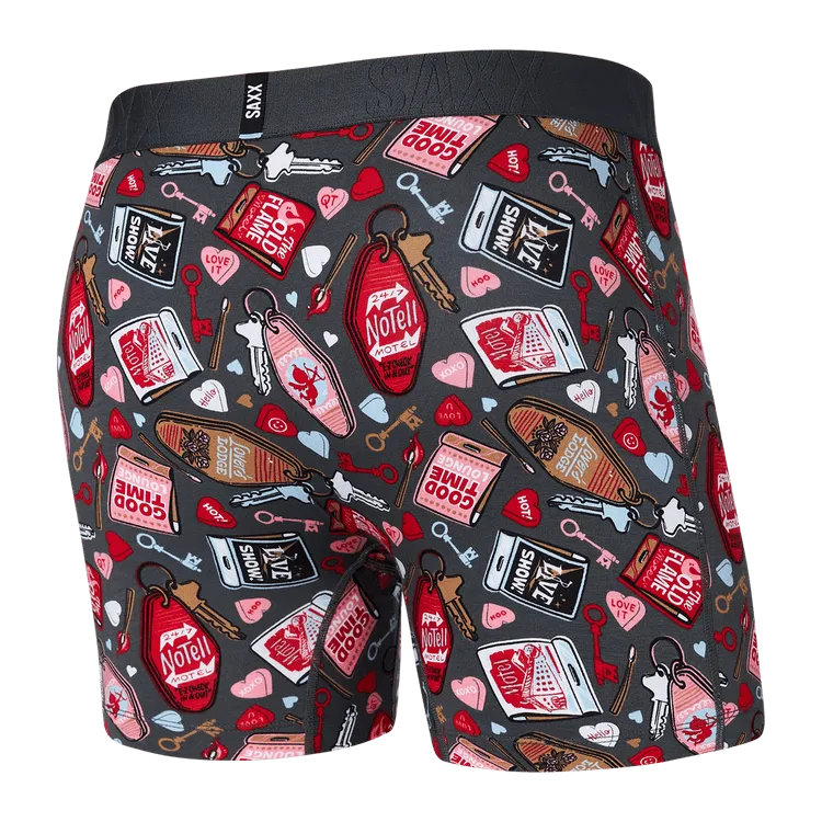 SAXX Mens DropTemp Cooling Cotton Boxer Brief Fly