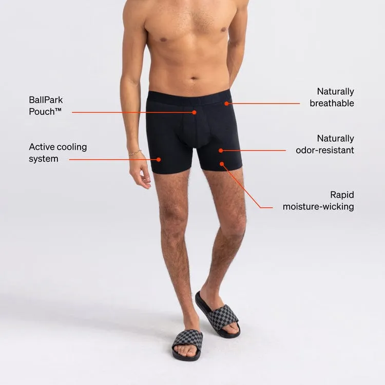 SAXX Mens DropTemp Cooling Cotton Boxer Brief Fly