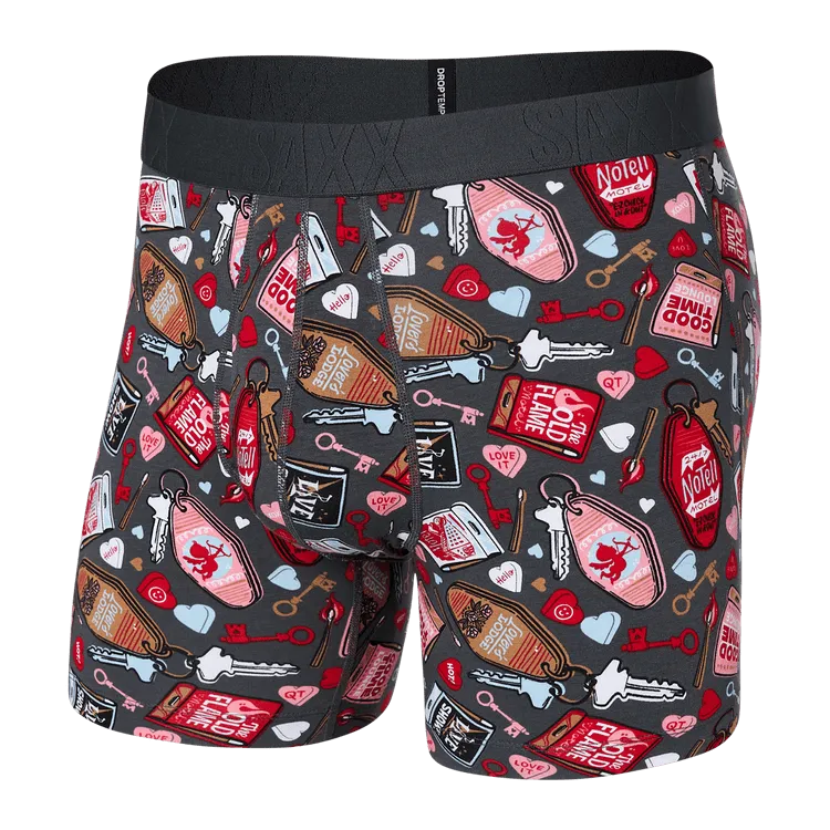SAXX Mens DropTemp Cooling Cotton Boxer Brief Fly