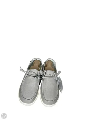 Shoes Flats By Hey Dude In Grey, Size: 9