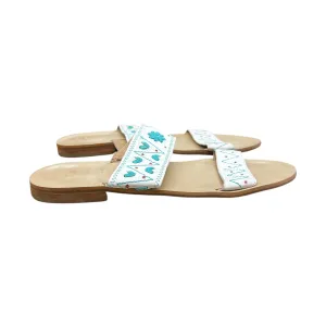 Shoes Flats By Jack Rogers In White, Size:9