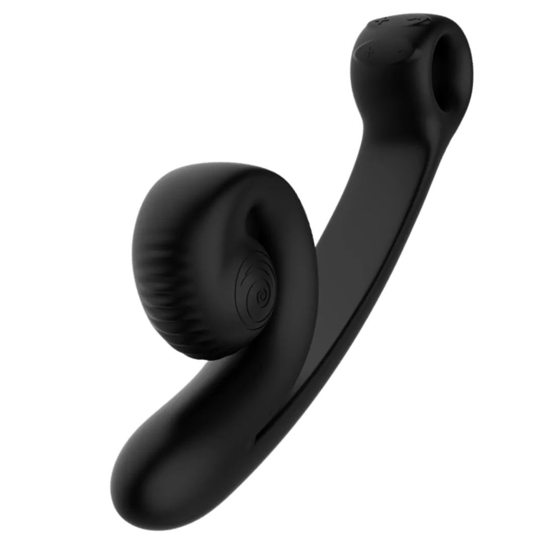 Snail Vibe Curve Ultra Powerful 2 Motor Dual Stimulating Vibrator - Black