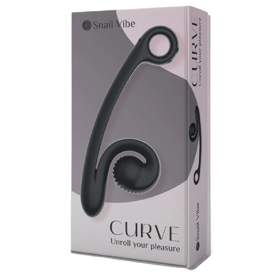 Snail Vibe Curve Ultra Powerful 2 Motor Dual Stimulating Vibrator - Black