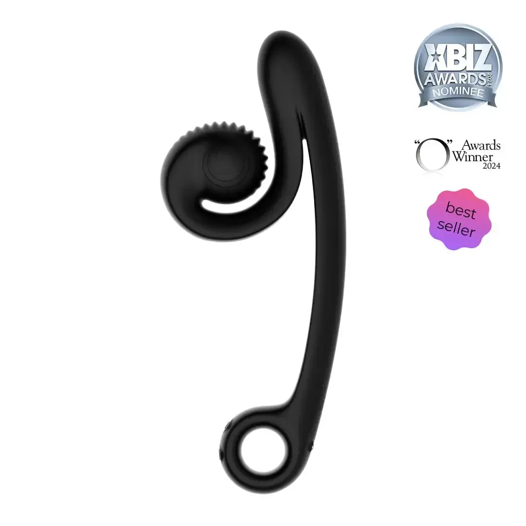 Snail Vibe Curve Ultra Powerful 2 Motor Dual Stimulating Vibrator - Black