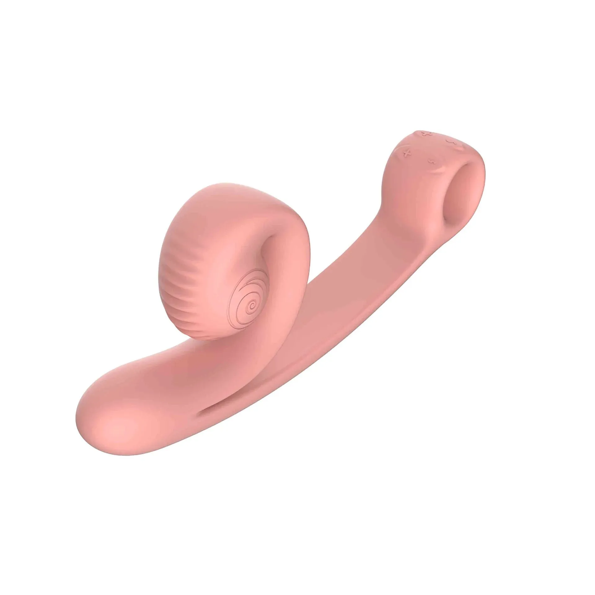 Snail Vibe Curve Ultra Powerful 2 Motor Dual Stimulating Vibrator - Peach