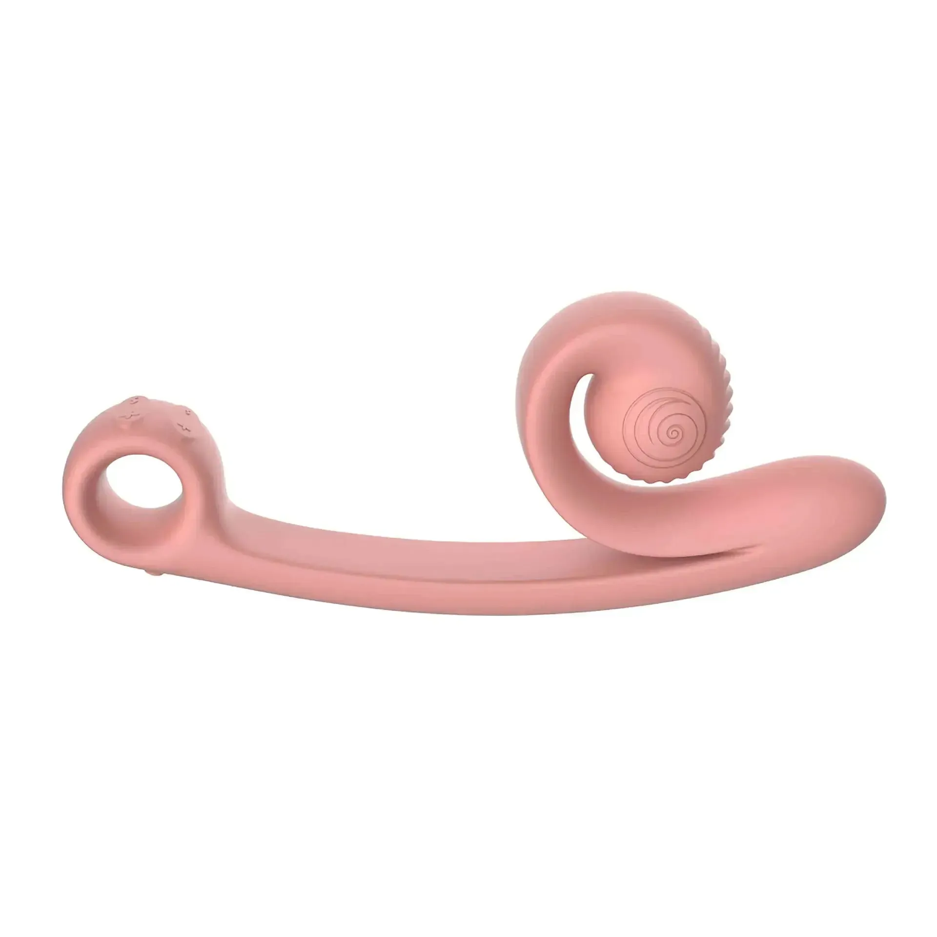 Snail Vibe Curve Ultra Powerful 2 Motor Dual Stimulating Vibrator - Peach