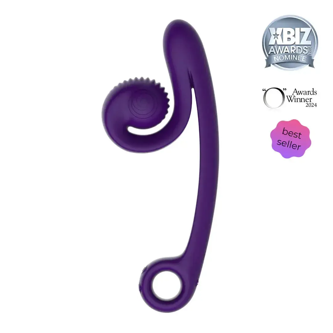 Snail Vibe Curve Ultra Powerful 2 Motor Dual Stimulating Vibrator - Purple